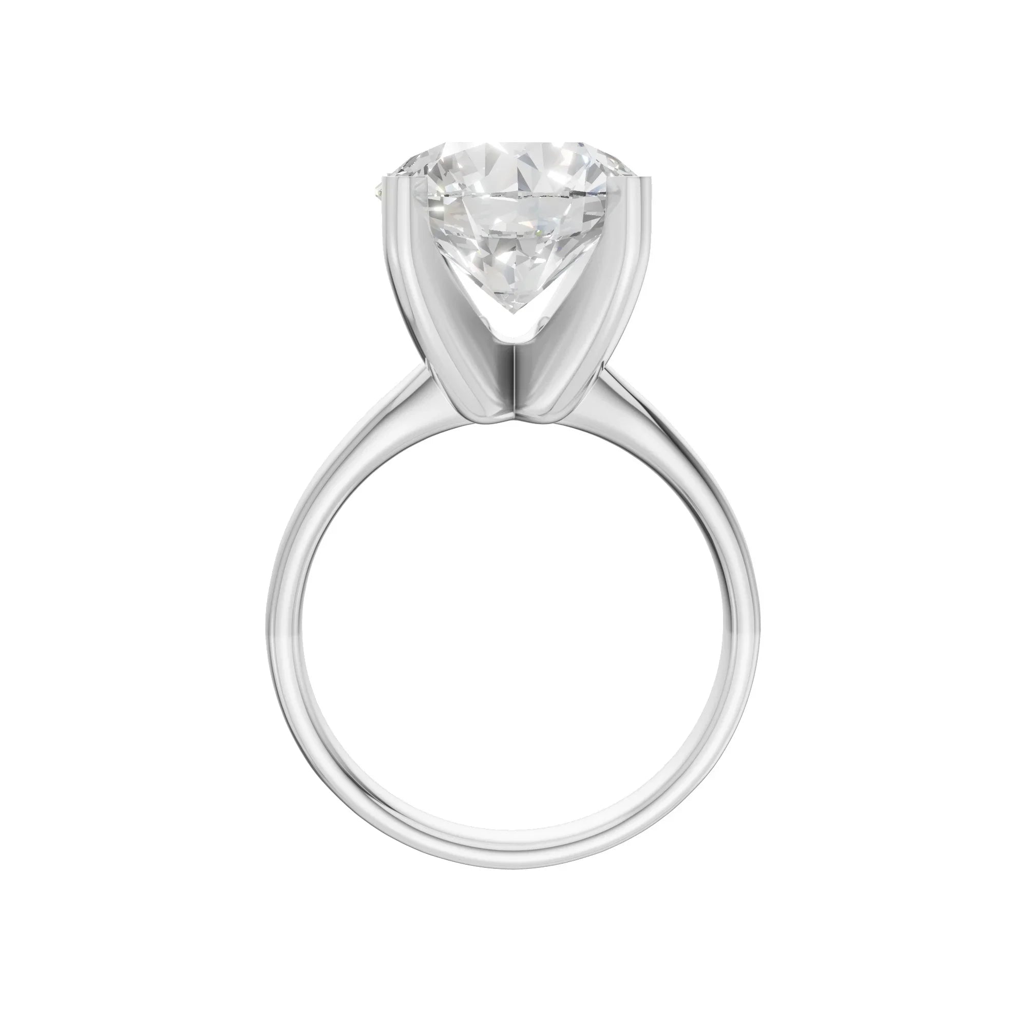 Round Solitaire Ring 5.0Ct