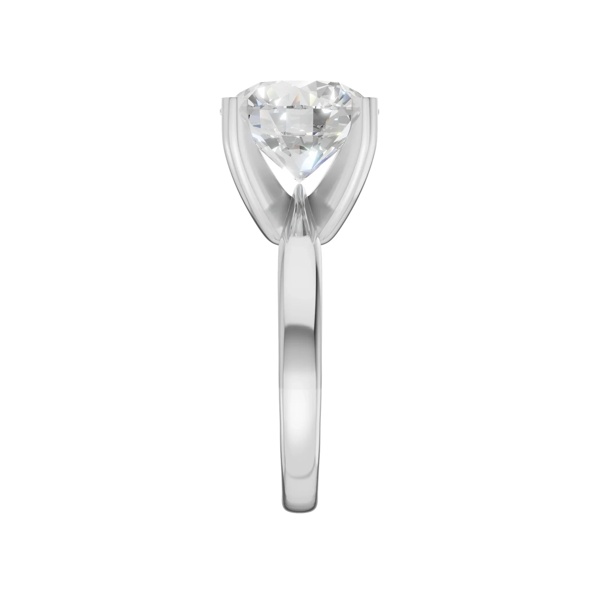 Round Solitaire Ring 5.0Ct