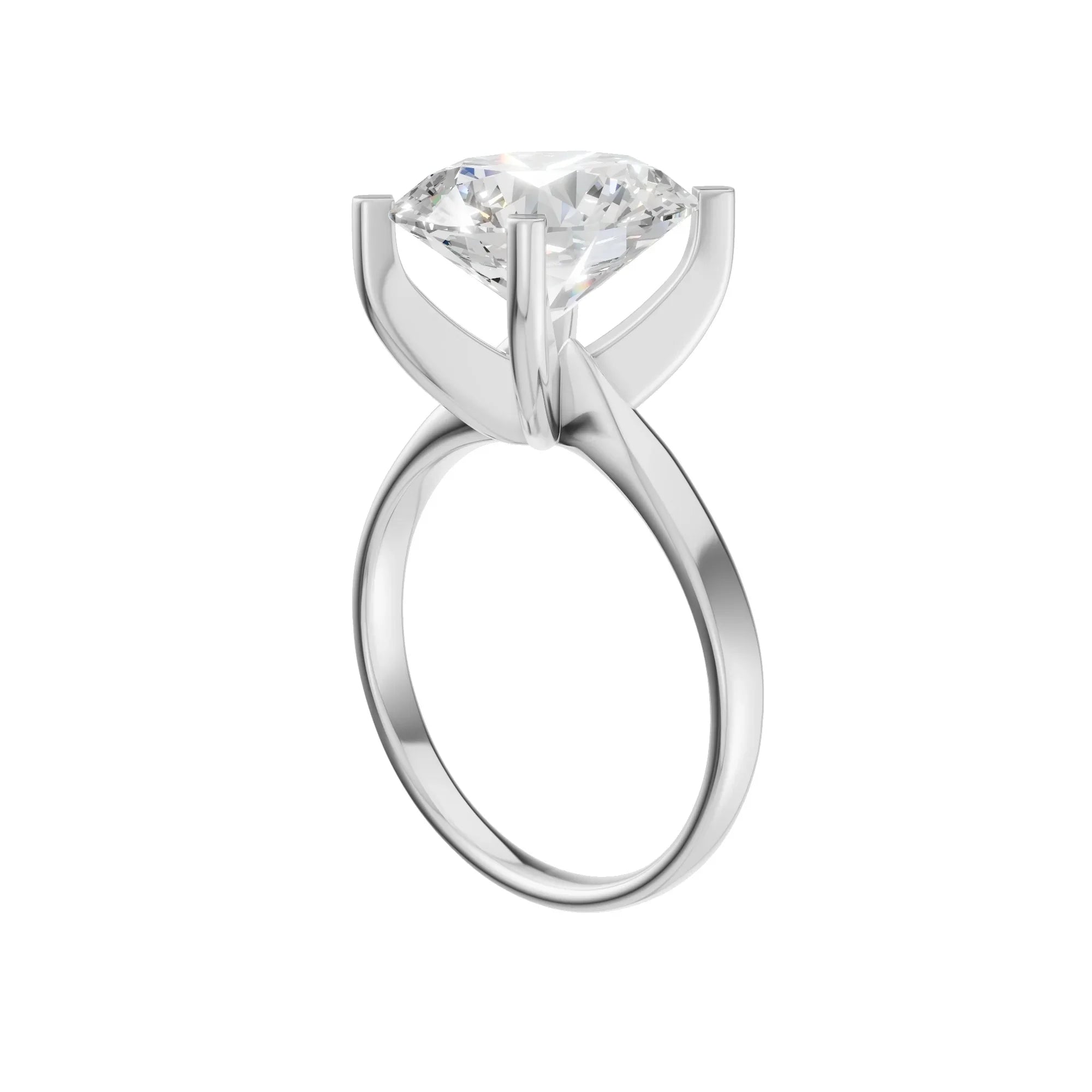 Oval Solitaire Ring 4.0Ct