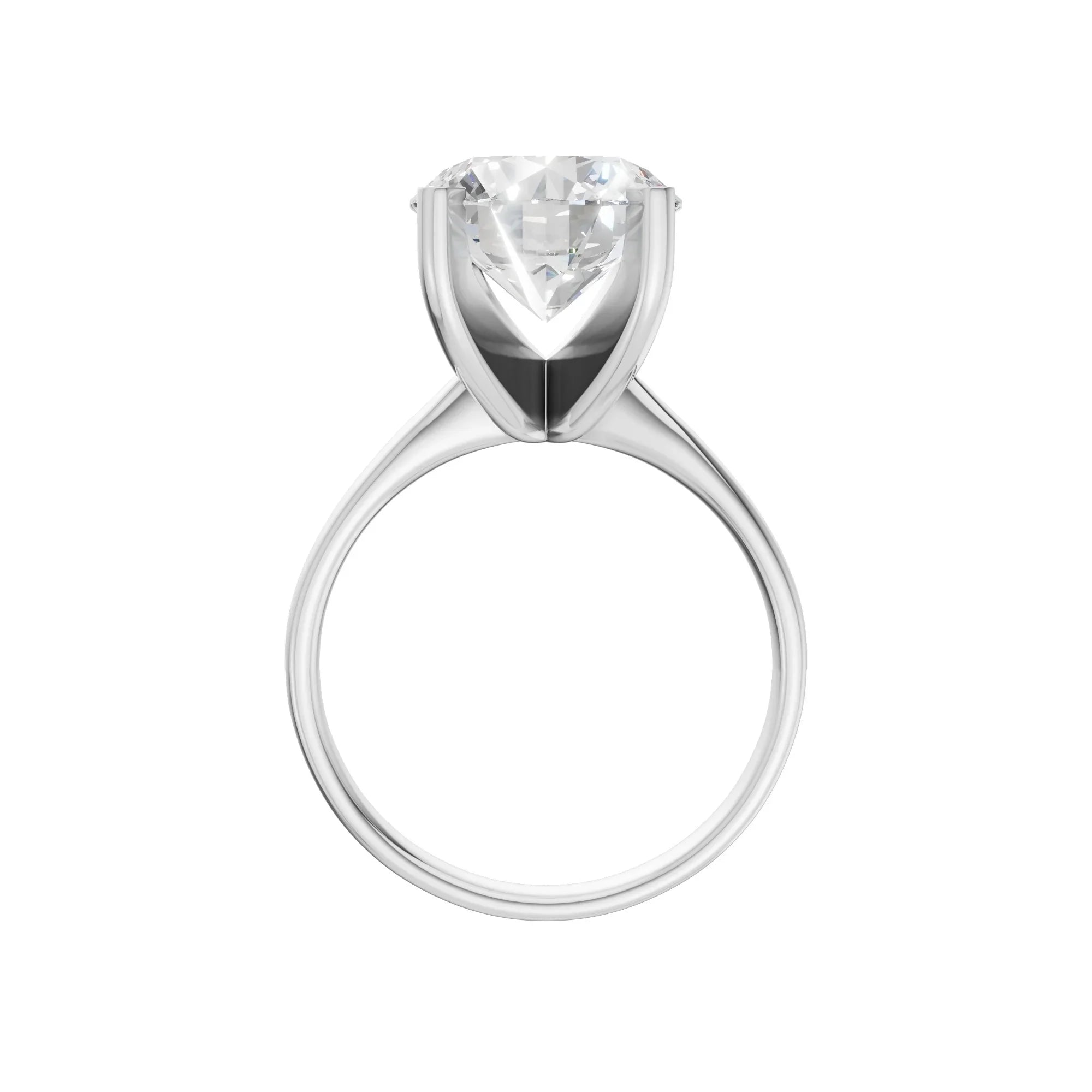 Oval Solitaire Ring 4.0Ct