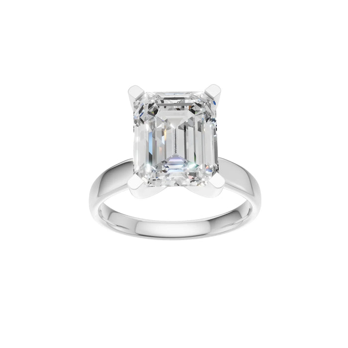 Emerald Cut Solitaire Ring 4.0Ct