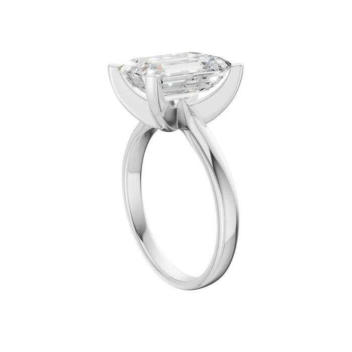 Emerald Cut Solitaire Ring 5.0Ct