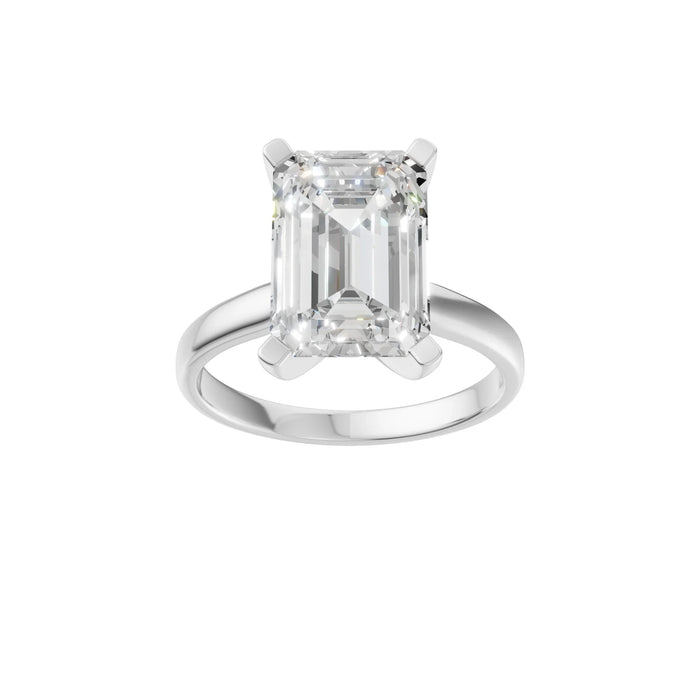 Emerald Cut Solitaire Ring 5.0Ct