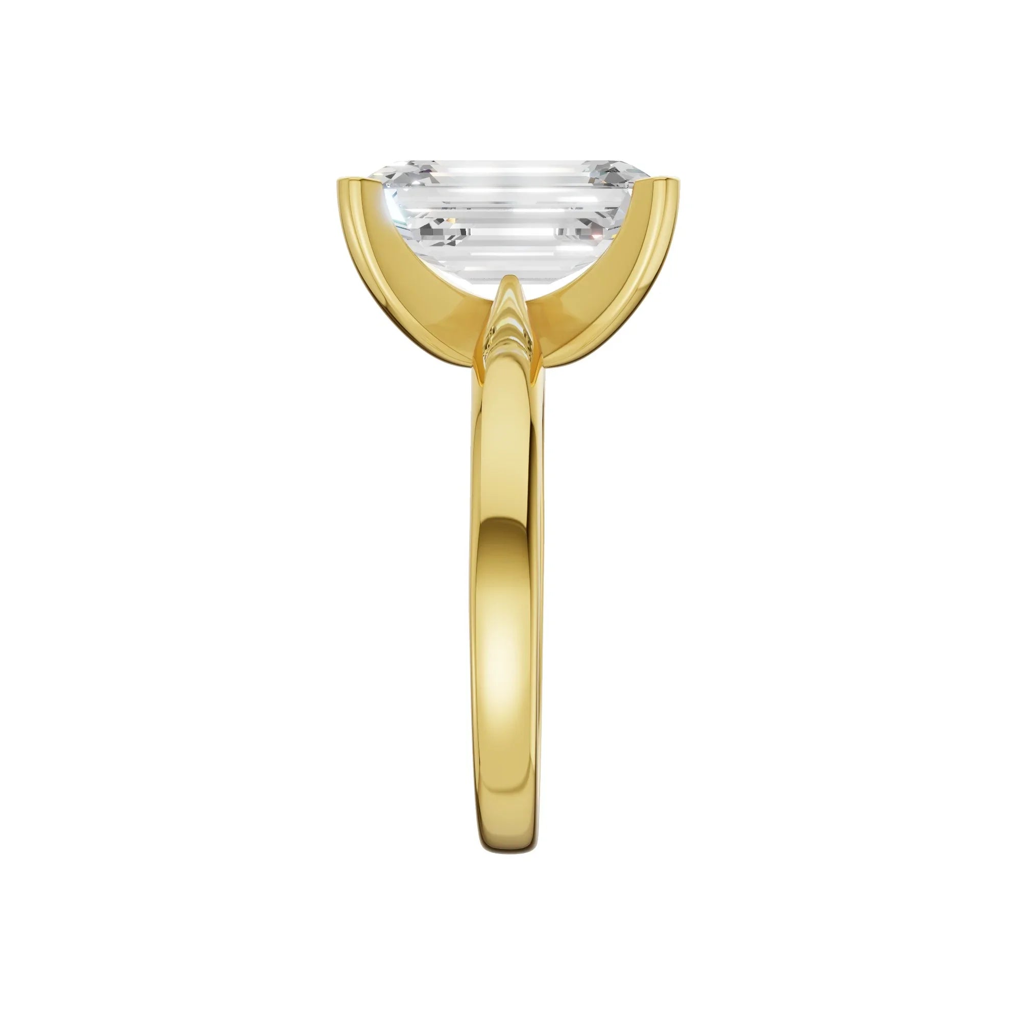 Emerald Cut Solitaire Ring 5.0Ct