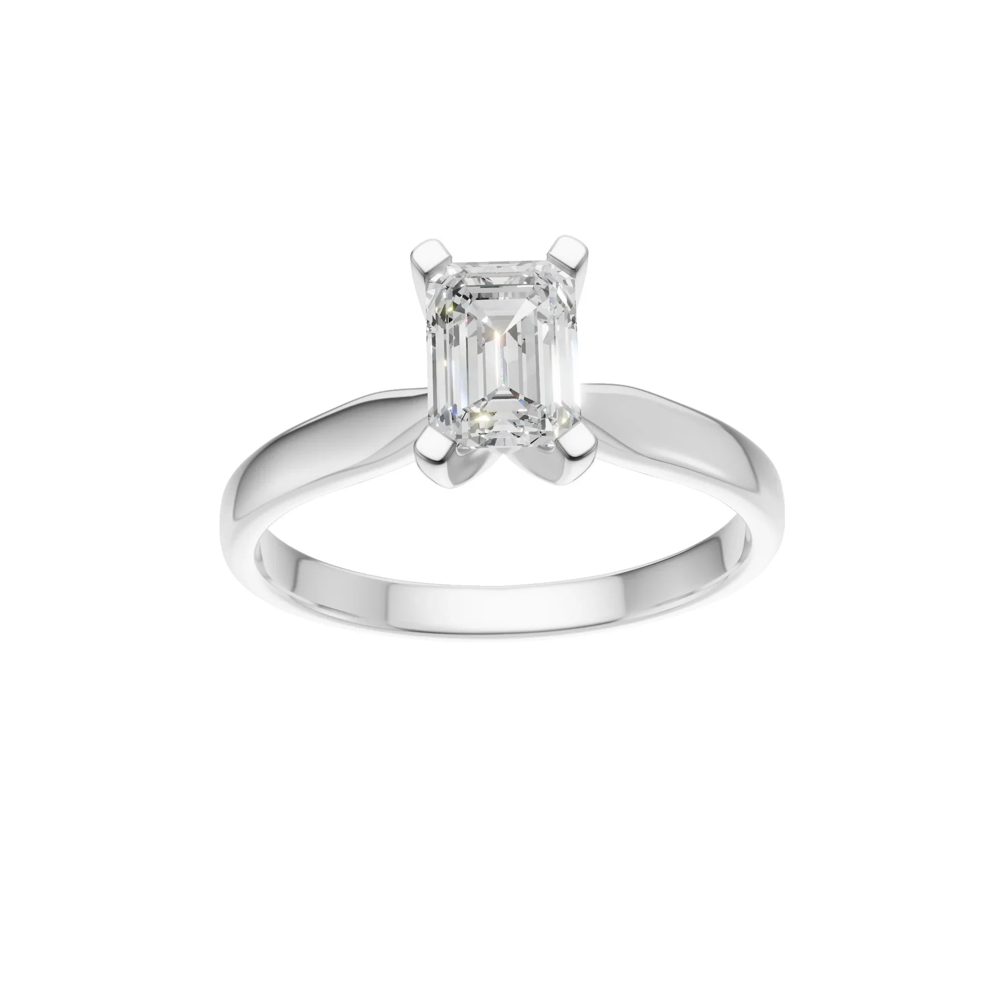 Radiant Cut Solitaire Ring 1.0Ct Certified