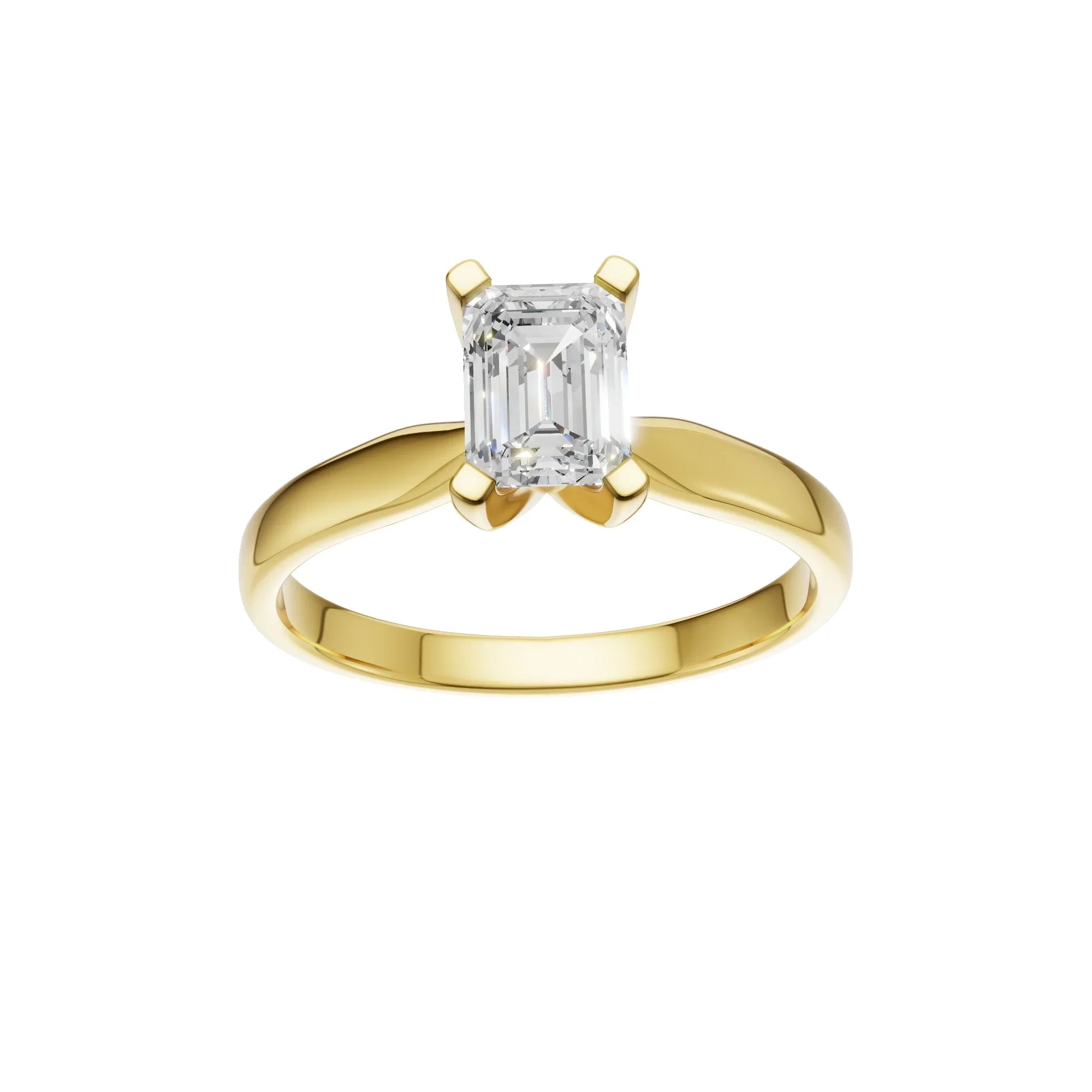 Radiant Cut Solitaire Ring 1.0Ct Certified