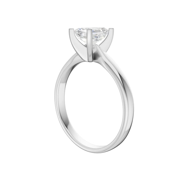 Radiant Cut Solitaire Ring 3.0Ct Certified