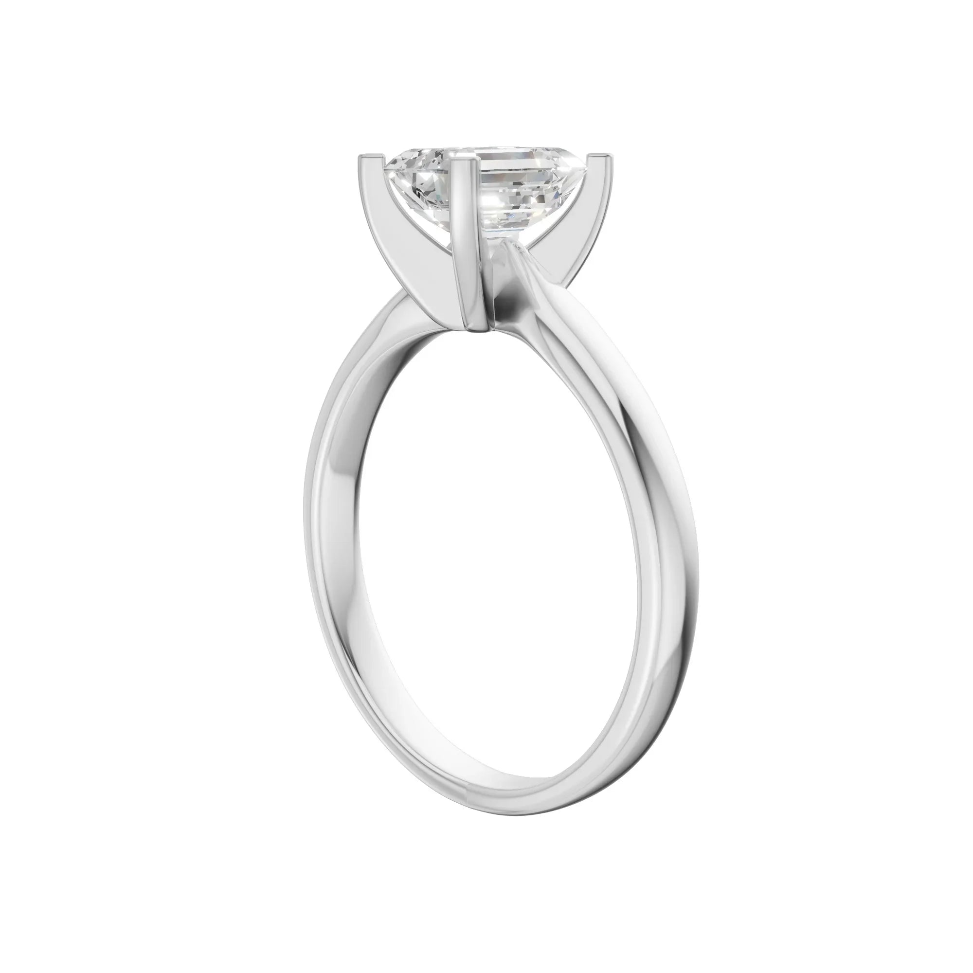 Radiant Cut Solitaire Ring 4.0Ct Certified