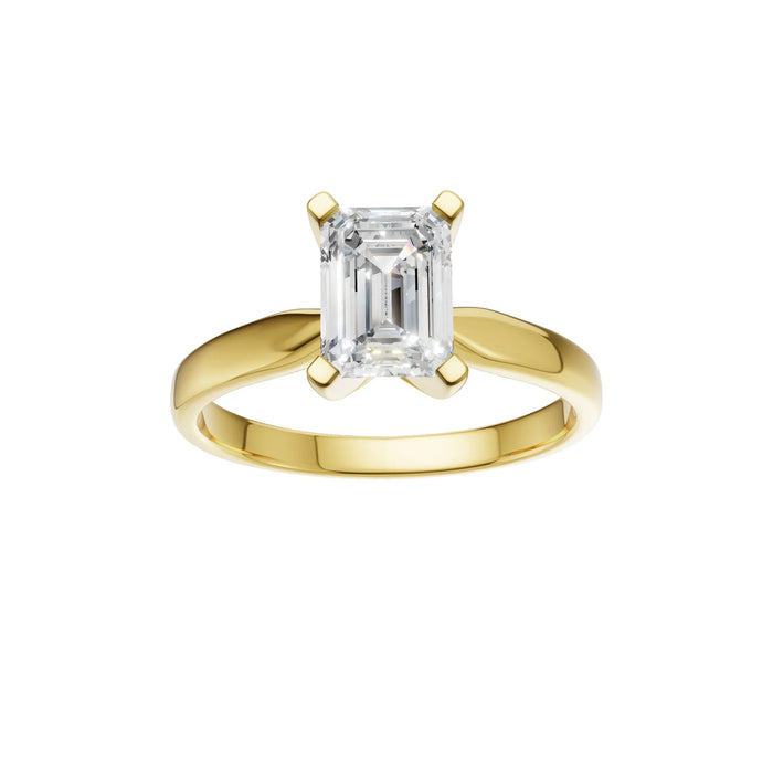 Radiant Cut Solitaire Ring 4.0Ct Certified