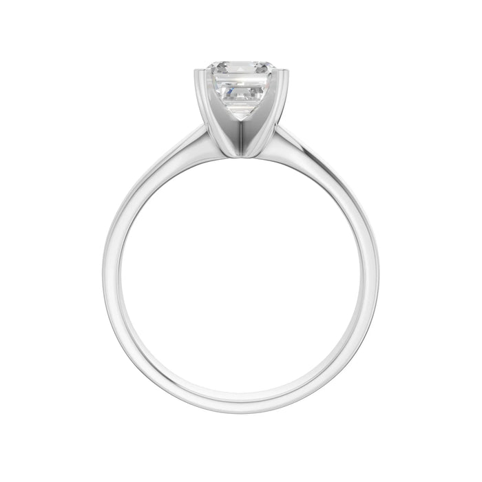 Asscher Cut Solitaire Ring 2.0Ct Certified