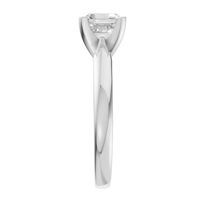 Asscher Cut Solitaire Ring 2.0Ct Certified