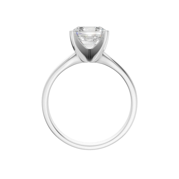 Asscher Cut Solitaire Ring 5.0Ct Certified