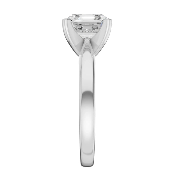 Asscher Cut Solitaire Ring 5.0Ct Certified