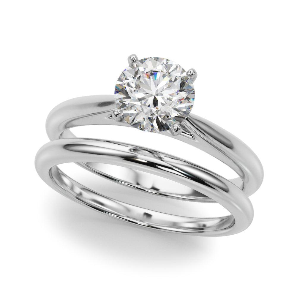 Abigail Solitaire Engagement Ring 1.0 Ct IGI Certified - New World Diamonds - Ring