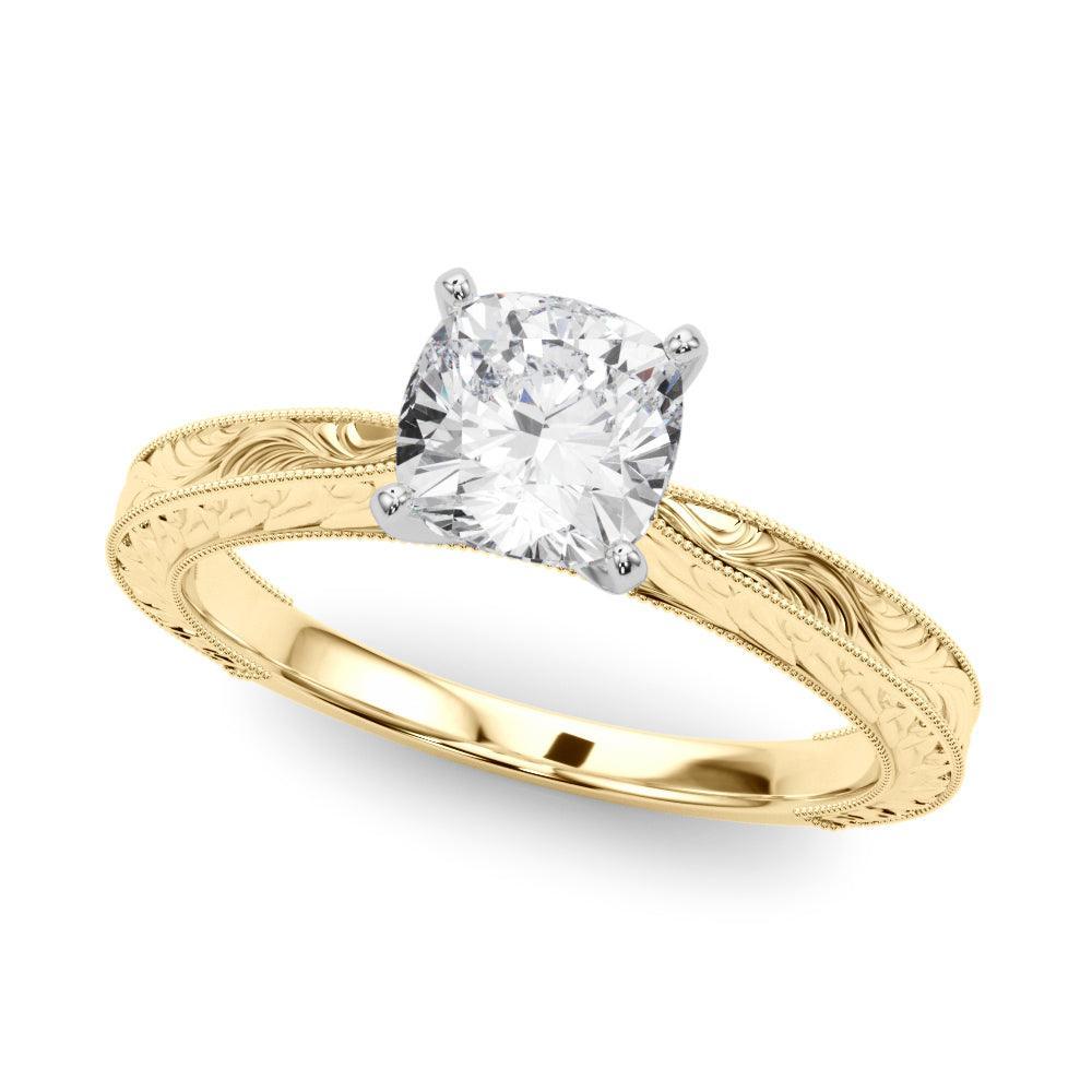Addison Cushion Engagement Ring 1.0 Ct IGI Certified - New World Diamonds - Ring