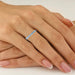 Amanda Ann Ring - 1/2 Ct. T.W. Blue - New World Diamonds - Ring