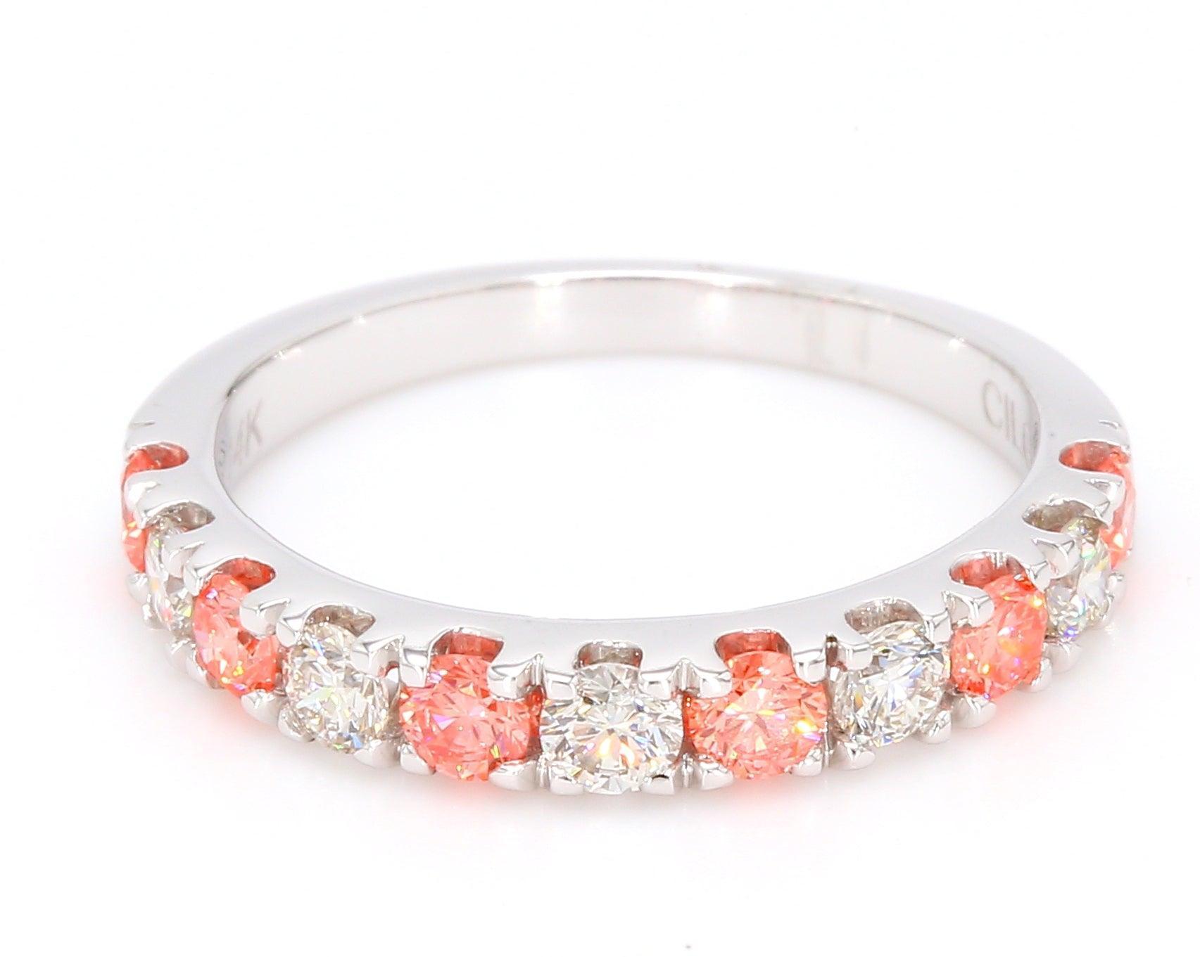 Amanda Ring - 1.00 Ct. T.W. Pink - New World Diamonds - Ring