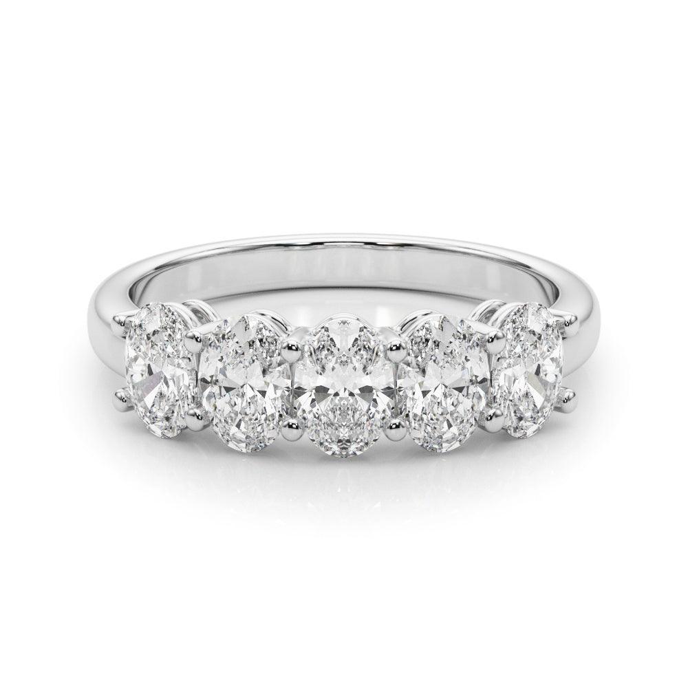 Amies 5 Stone Band 1.0Ctw - Ring - gemstone - jewelry