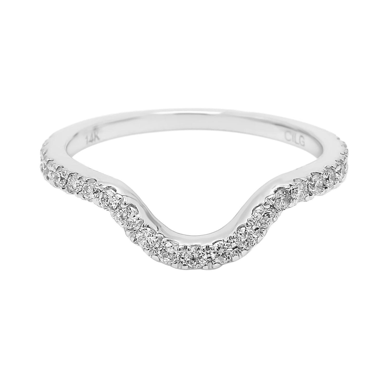 Andrea Wedding Band - Ring - gemstone - jewelry