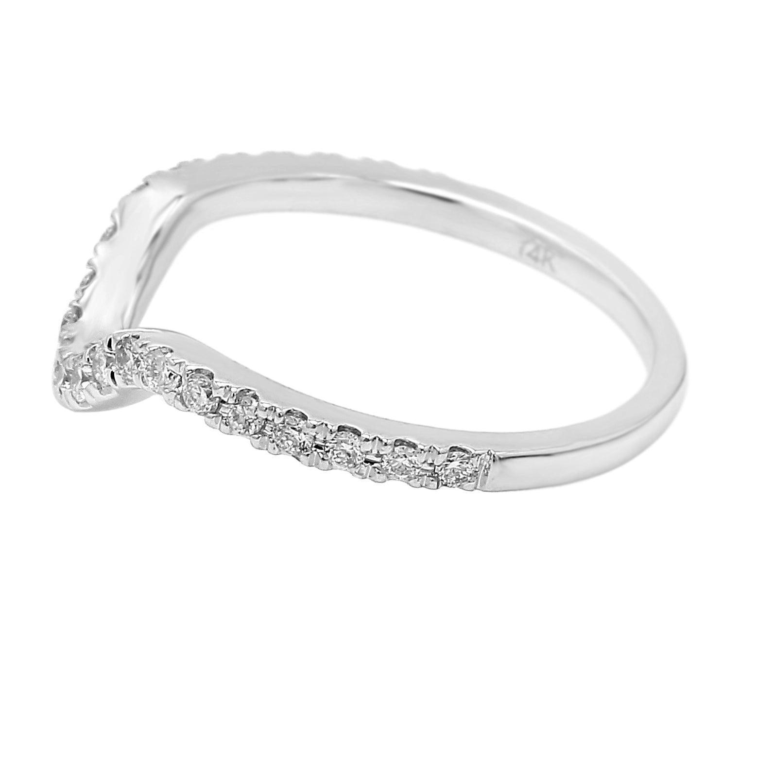 Andrea Wedding Band - Ring - gemstone - jewelry