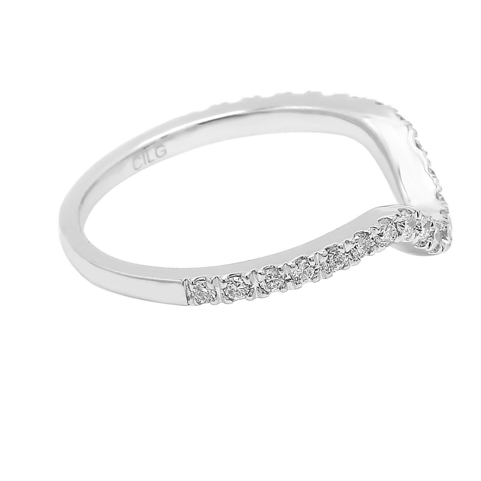 Andrea Wedding Band - Ring - gemstone - jewelry