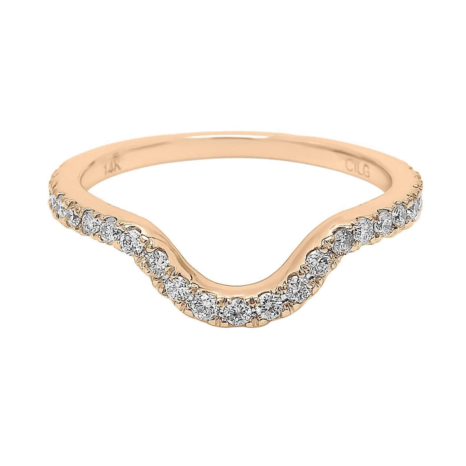 Andrea Wedding Band - Ring - gemstone - jewelry
