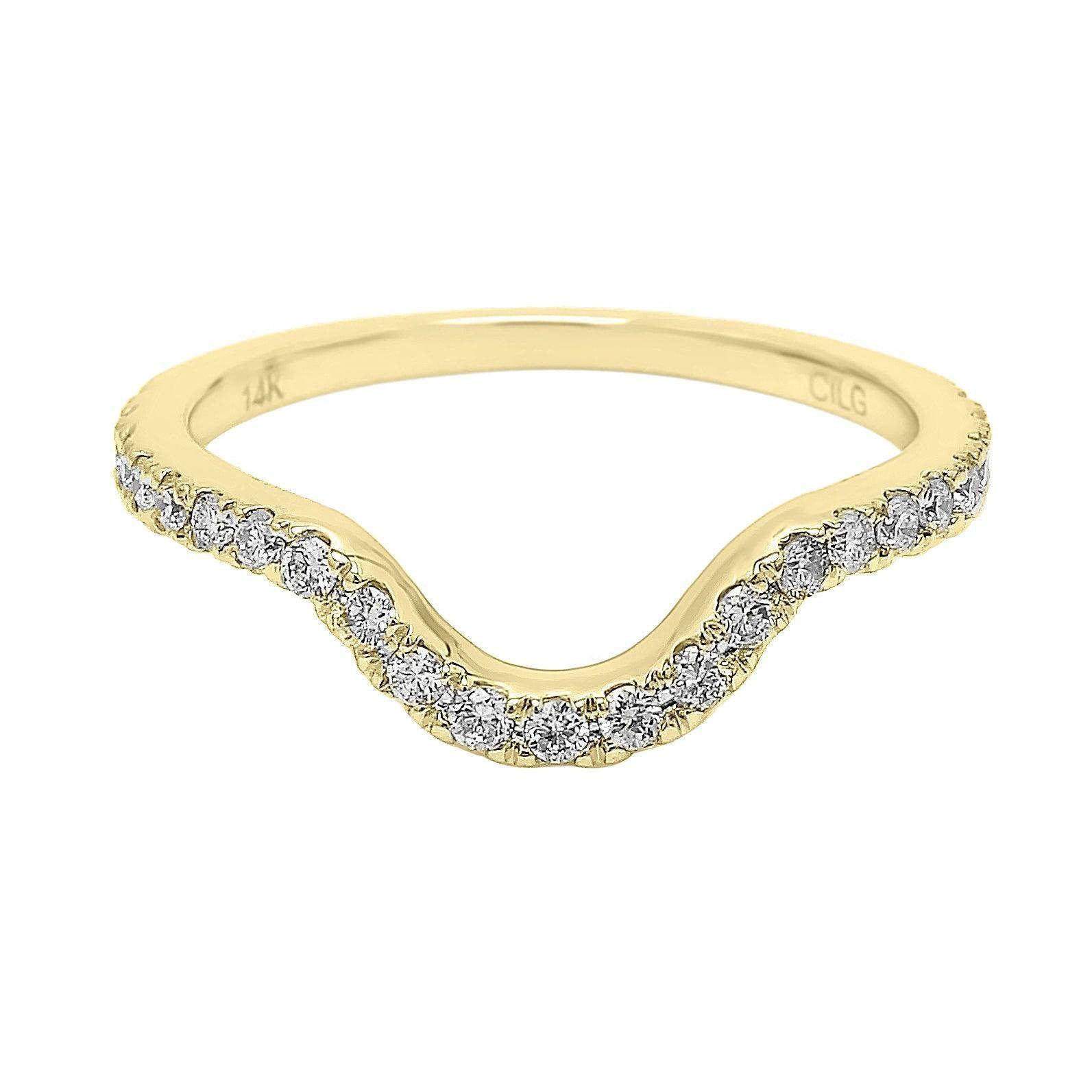 Andrea Wedding Band - Ring - gemstone - jewelry