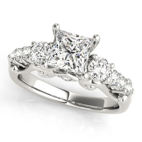 Bridgette 3 Stone Setting - Settings - gemstone - jewelry