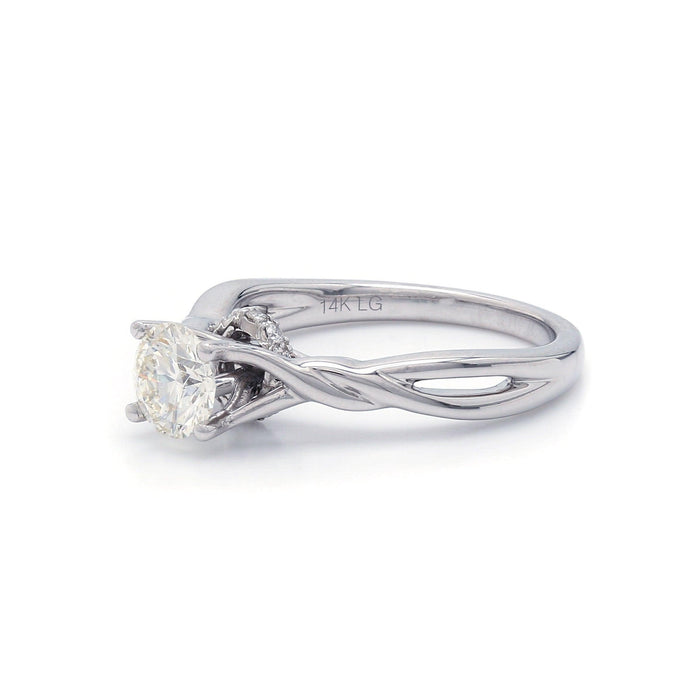 Celia Hidden Halo Setting - Settings - gemstone - jewelry