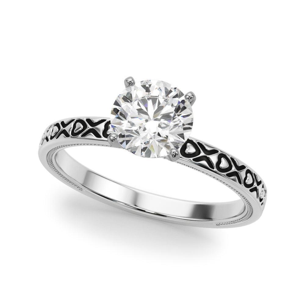 Chloe Setting Vintage Oval Solitaire Engagement Ring For Women