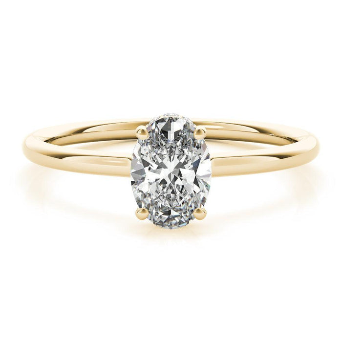 Christina Oval Engagement Ring 1.0 Ct IGI Certified - New World Diamonds - Ring