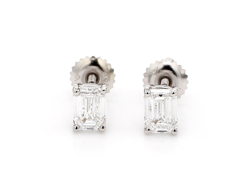 Classic Emerald Earrings 1.0 CTW. IGI Certified - New World Diamonds - Earrings