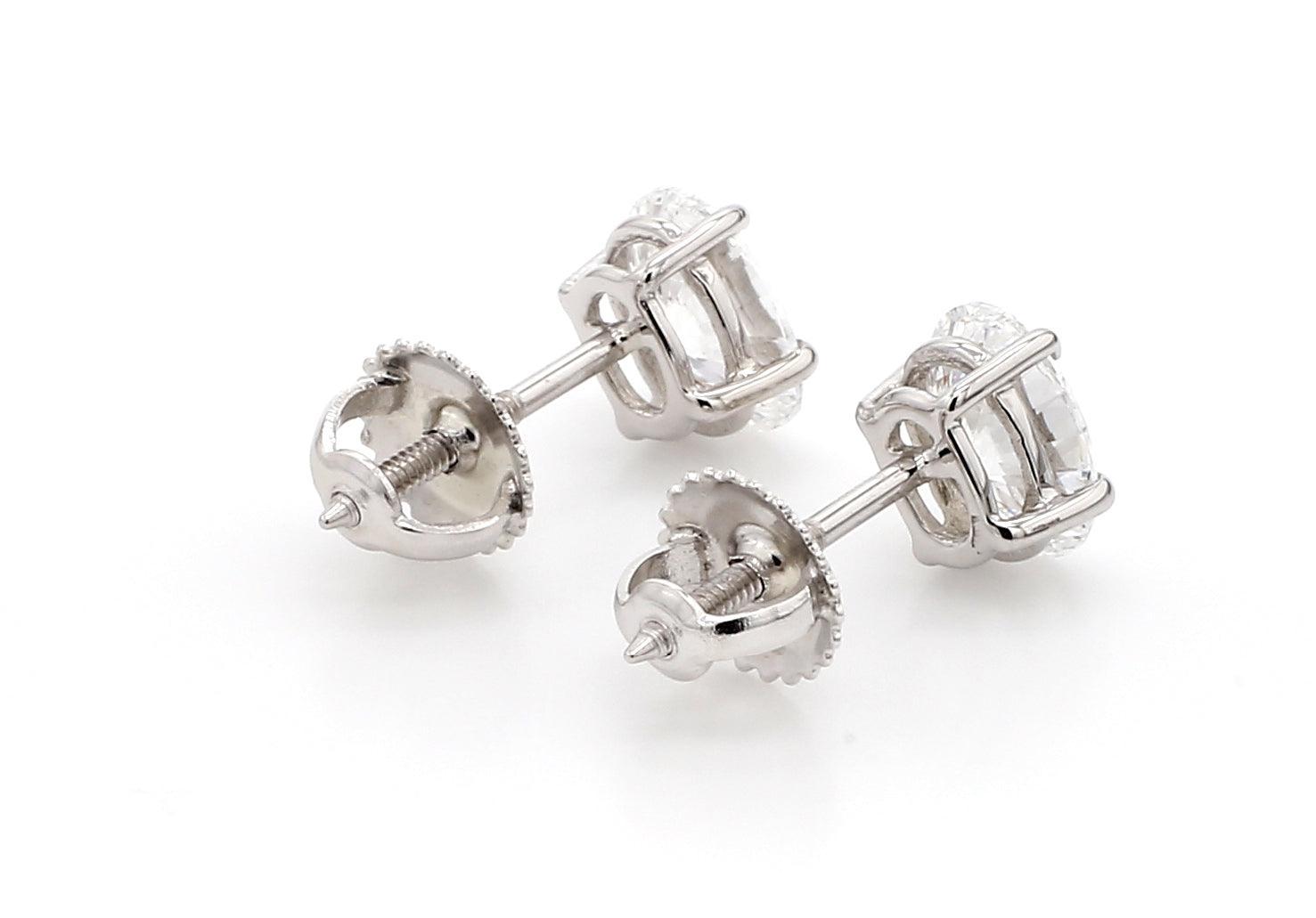 Classic Oval Earrings 1.0 CTW. IGI Certified - New World Diamonds - Earrings