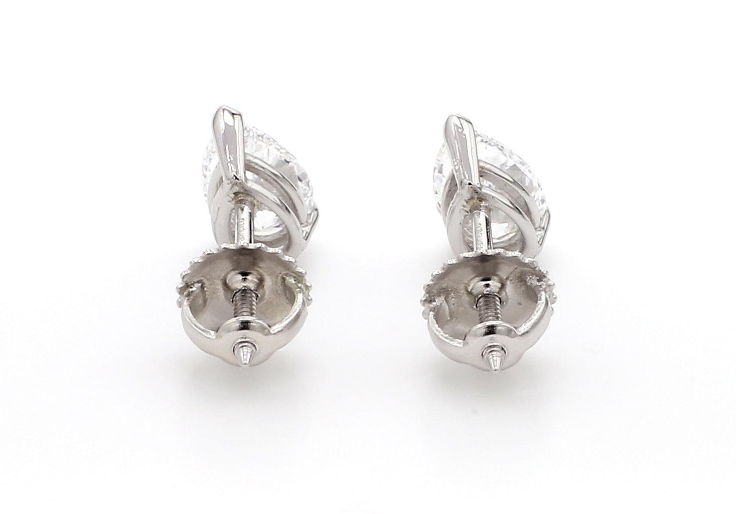 Classic Pear Shaped Earrings 2.0 CTW. IGI Certified - New World Diamonds - Earrings