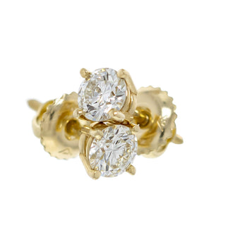 Classic Round Earrings 1.0 Ctw Certified E-F VS - Earrings - gemstone - jewelry