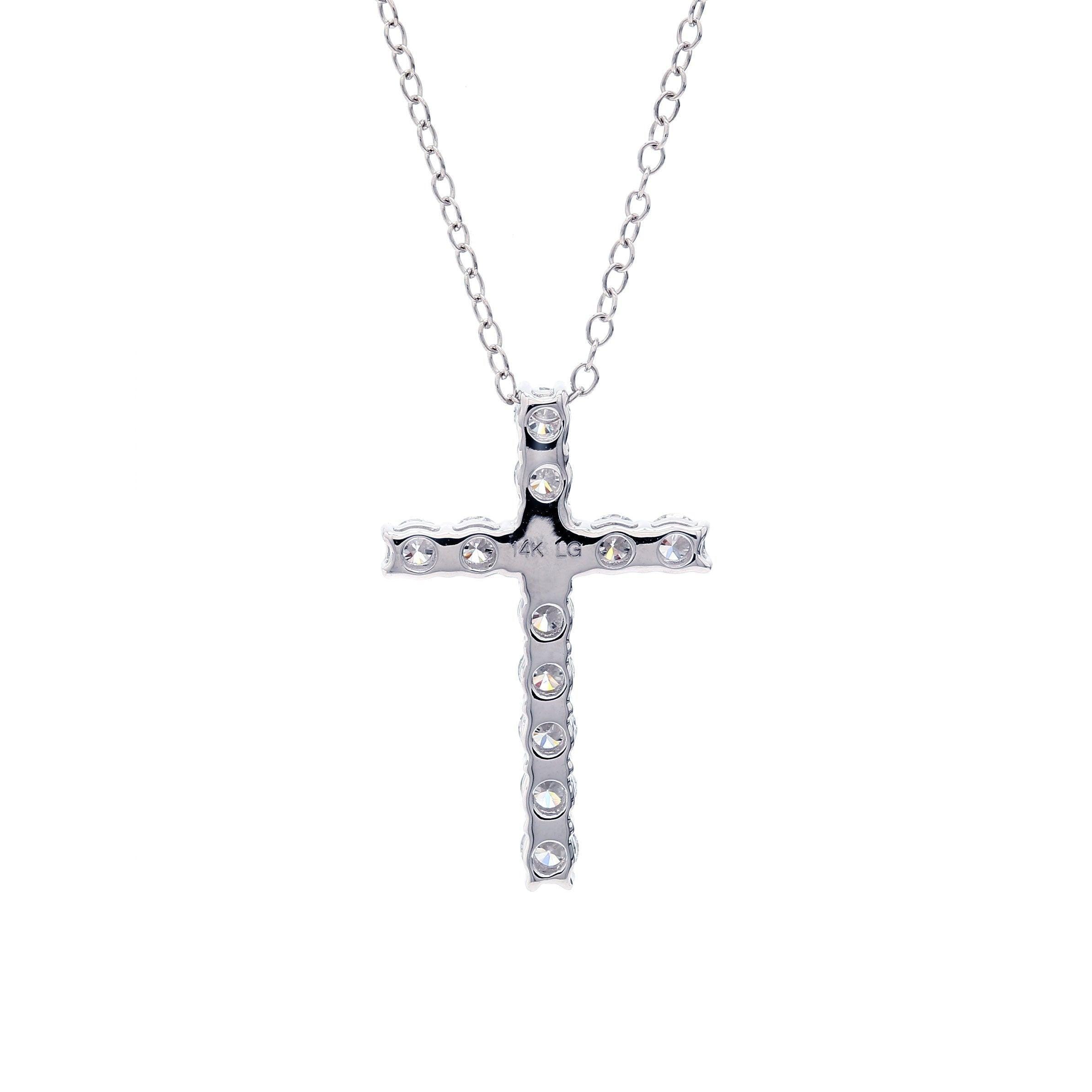 Cross Pendant - 1.0Ctw - Pendant - gemstone - jewelry