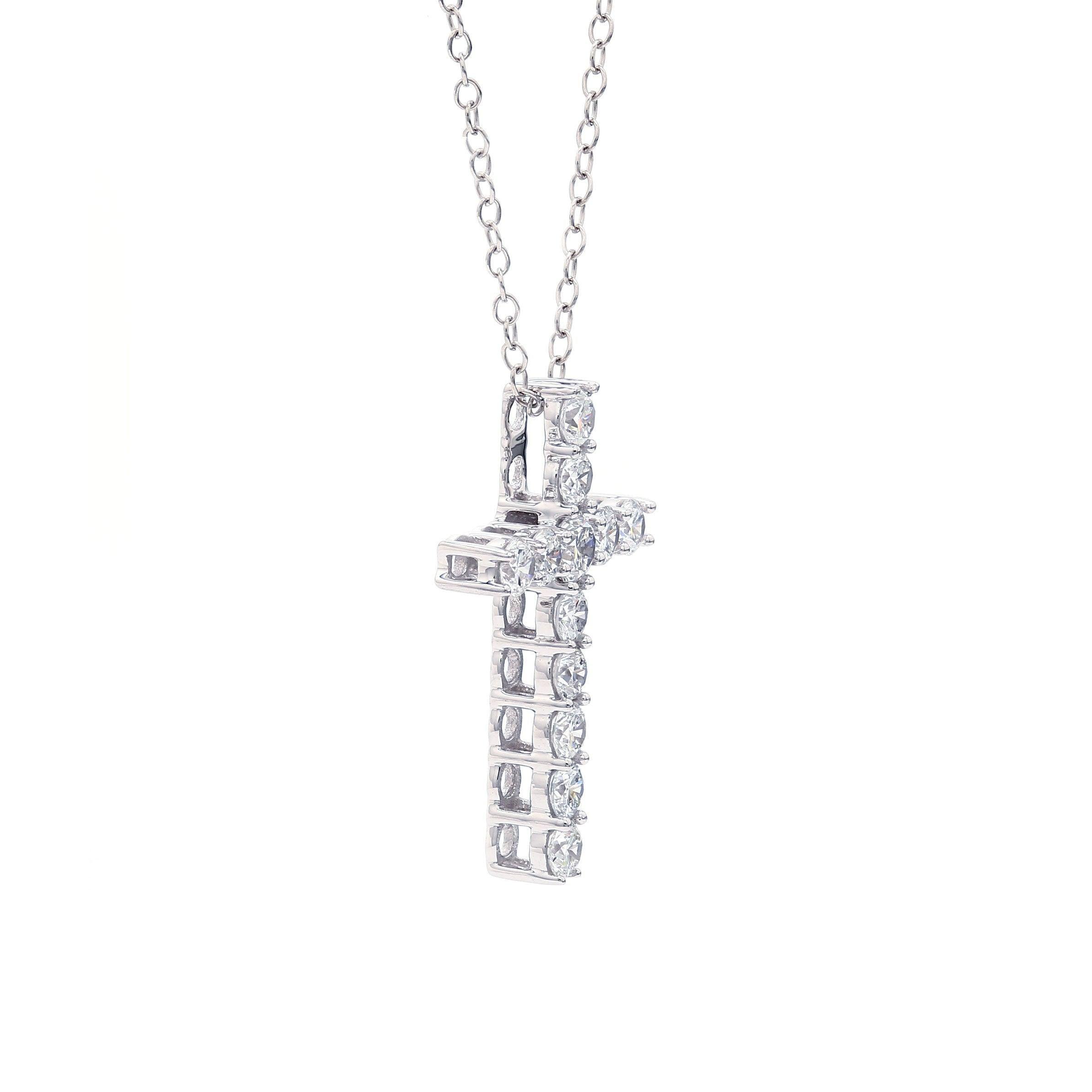 Cross Pendant - 1.0Ctw - Pendant - gemstone - jewelry