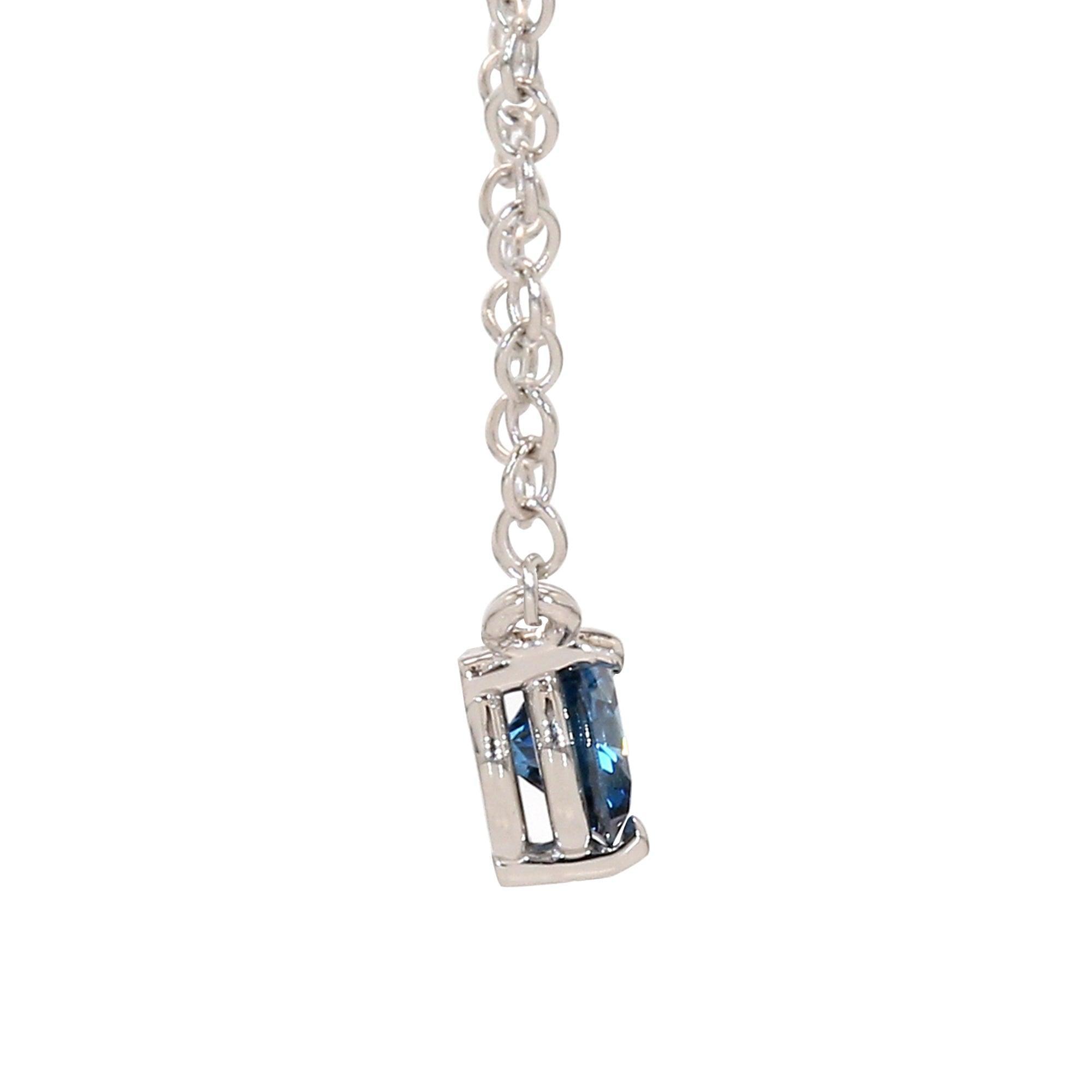 Danielle Necklace - 1/3 Ct. T.W. Blue - Necklace - gemstone - jewelry