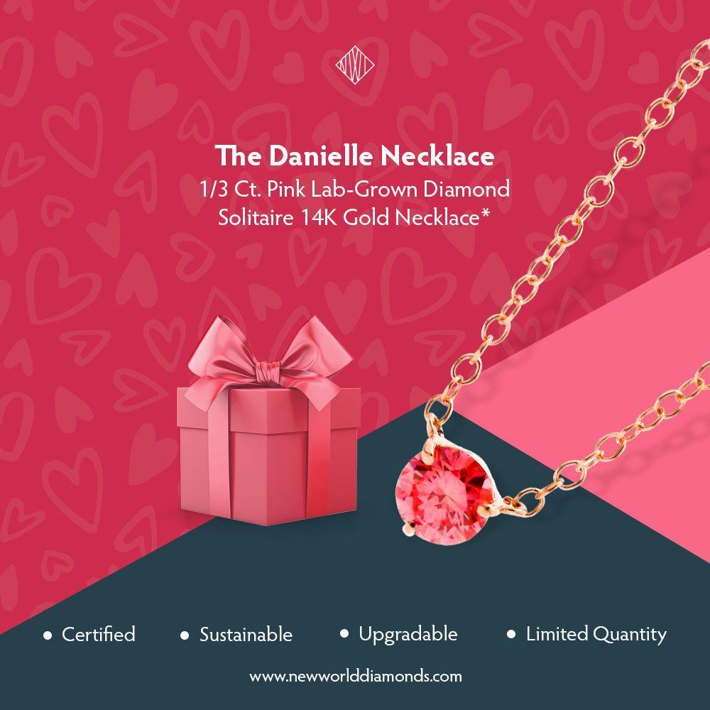 Danielle Necklace 1/3Ctw Pink - Necklace - gemstone - jewelry