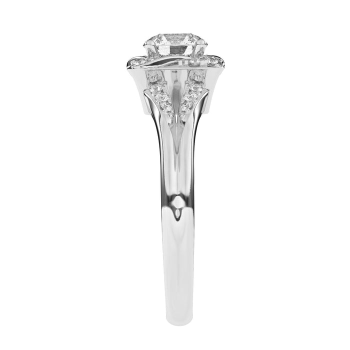 Daphne Halo Engagement Ring - New World Diamonds - Ring