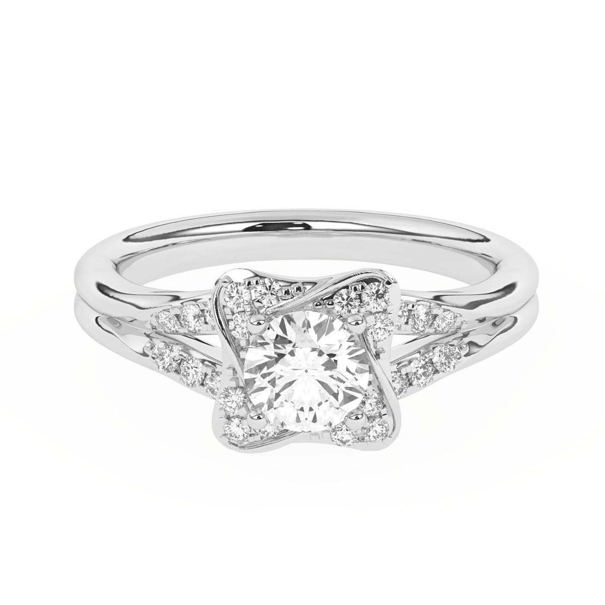 Unique Engagement Rings For Women | Vintage Cushion Engagement Ring