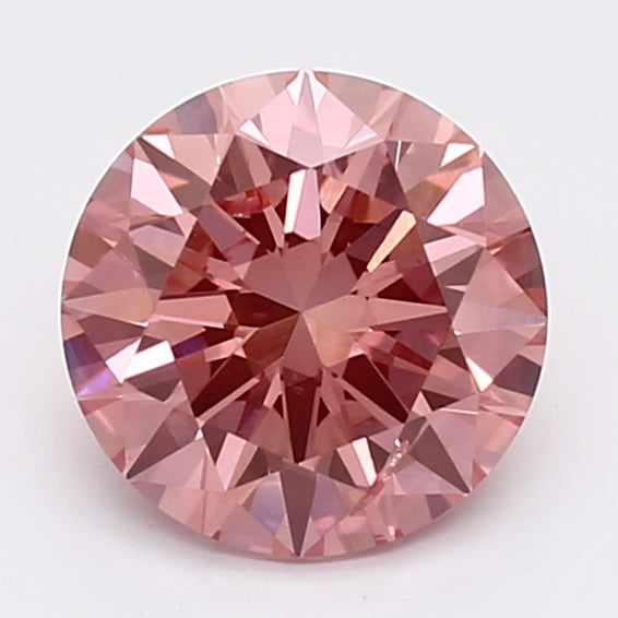 Loose 1.5 Carat Vivid Pink SI2 IGI Certified Lab Grown Round Diamonds