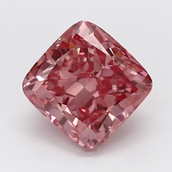 Loose 1.11 Carat Intense Pink SI1 IGI Certified Lab Grown Cushion Diamonds