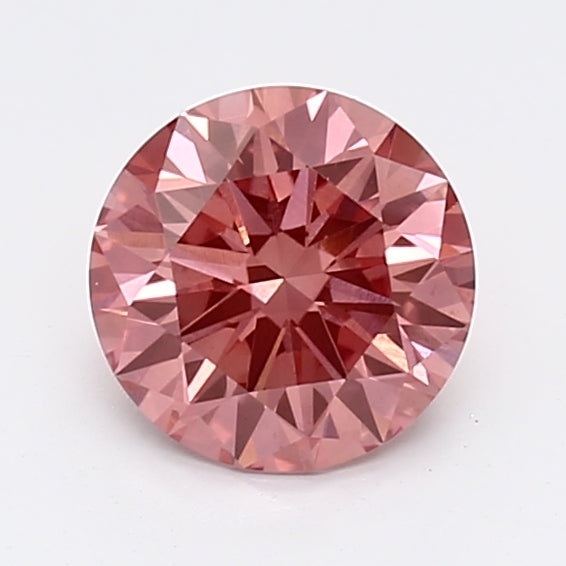 Loose 1.03 Carat Vivid Pink VS2 IGI Certified Lab Grown Round Diamonds