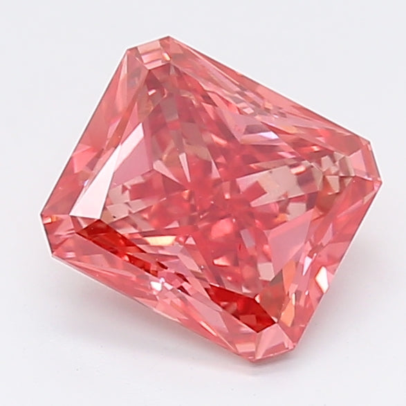 Loose 1.49 Carat Deep Pink VS2 IGI Certified Lab Grown Radiant Diamonds