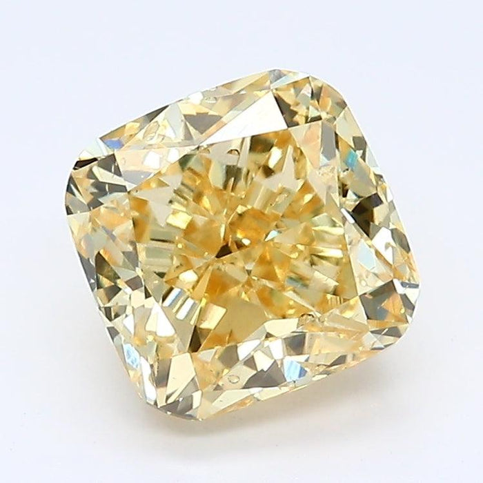 Loose 2.03 Carat Fancy Yellow SI1 IGI Certified Lab Grown Radiant Diamonds