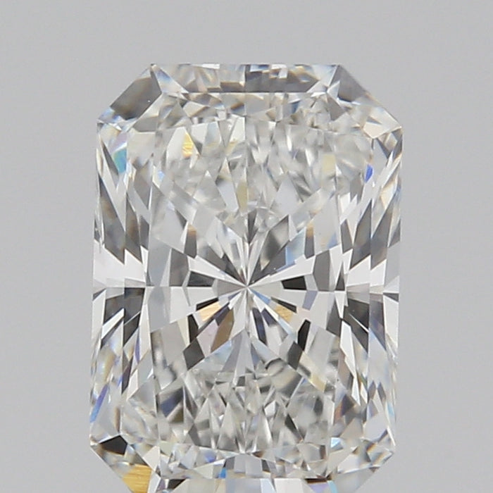 Loose 1.54 Carat F VS2 GCAL Certified Lab Grown Radiant Diamonds