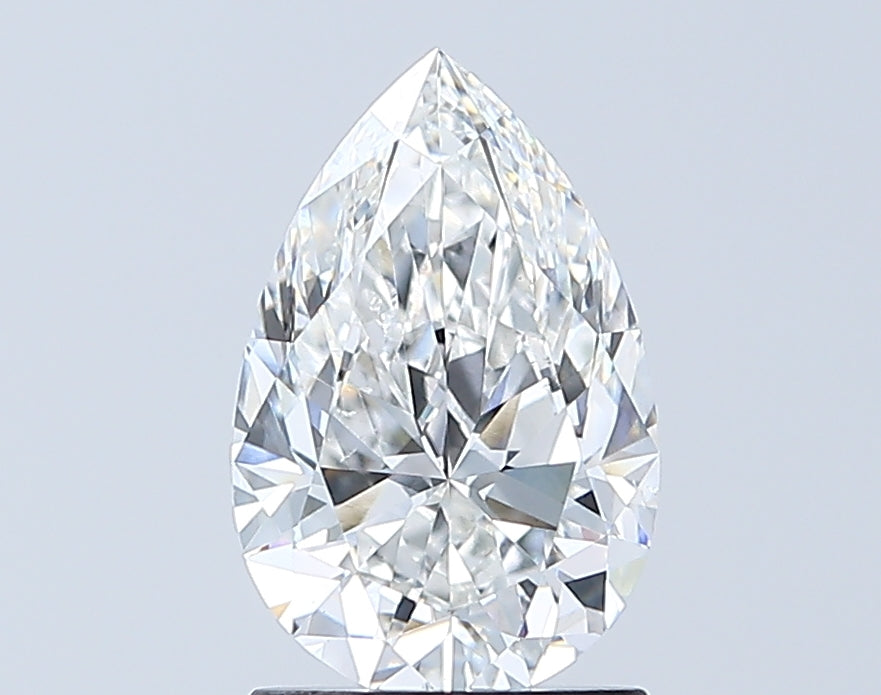 Loose 1.52 Carat E VS2 IGI Certified Lab Grown Pear Diamonds
