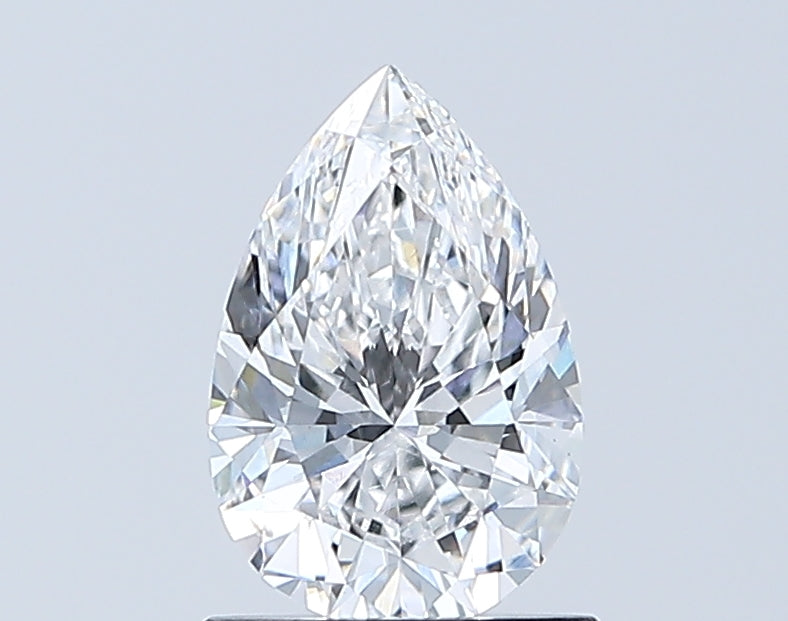 Loose 1.01 Carat D VS2 IGI Certified Lab Grown Pear Diamonds
