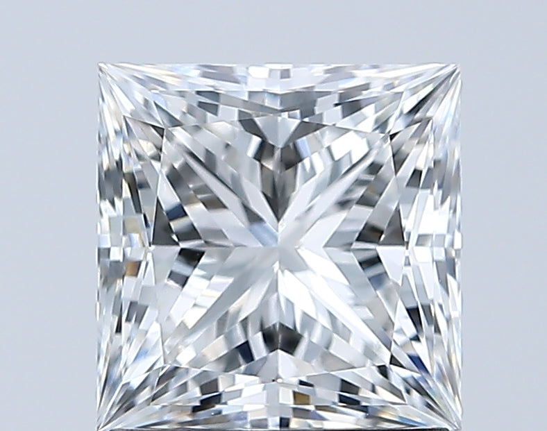Loose 1.55 Carat E VVS2 IGI Certified Lab Grown Princess Diamonds